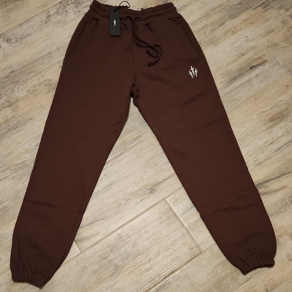 Ironwilled Stylish Brown Joggers with Logo